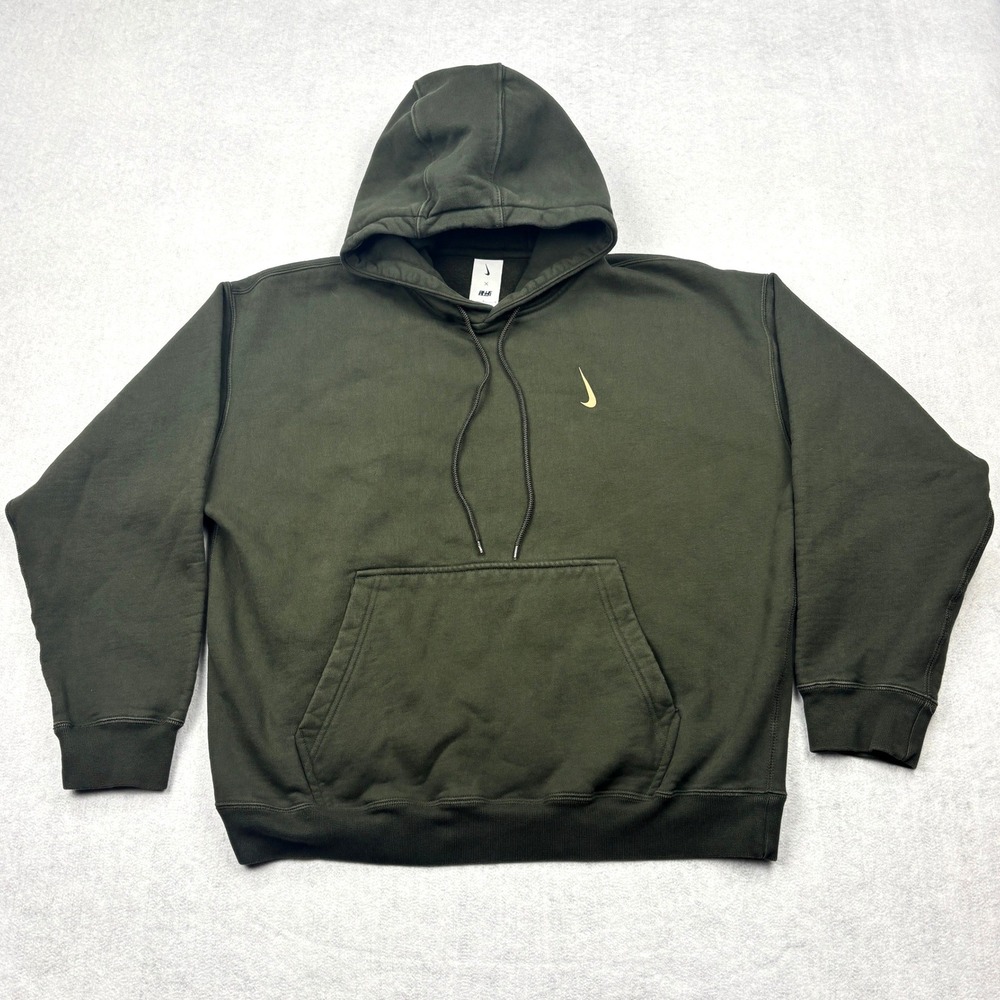 Nike Billie Eilish Hoodie Mens Large Sequoia Green Oversized Fleece Sweatshirt